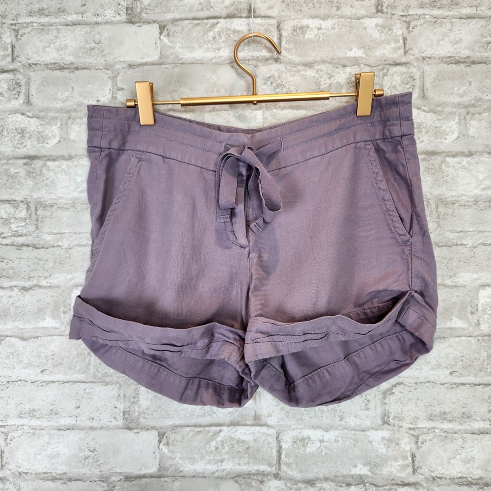 J.Crew Shorts Purple Cotton Drawstring Casual Size 2